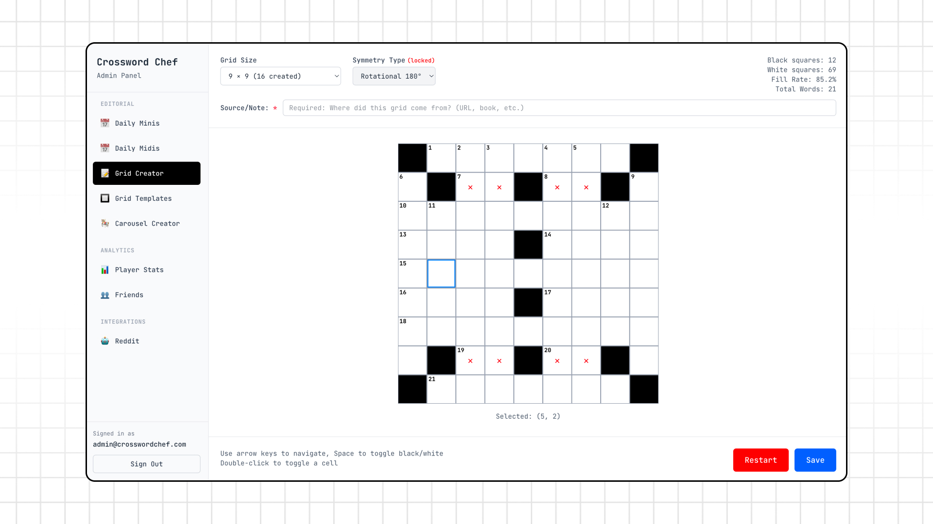 Grid creator tool