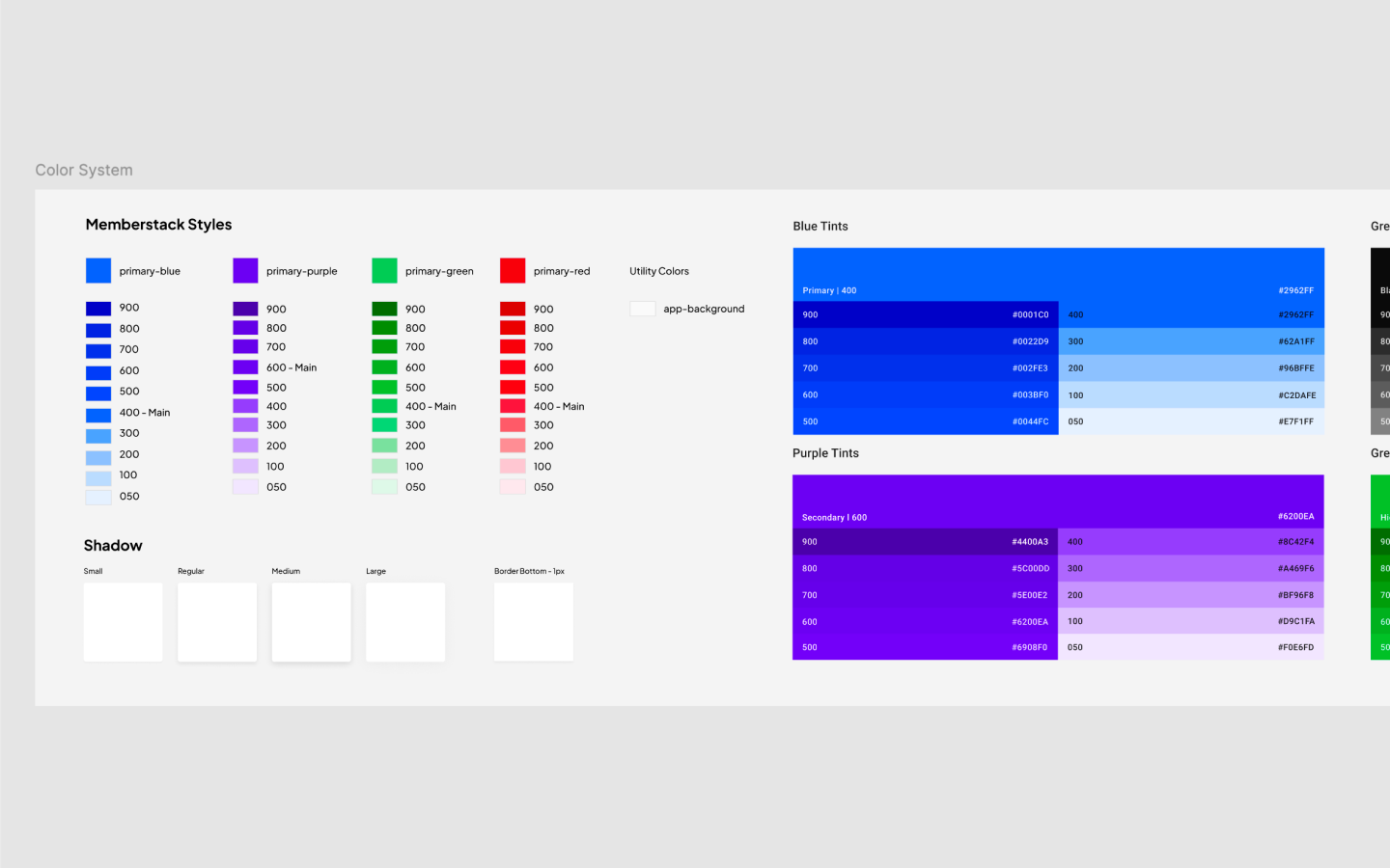 Design system colors